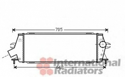 VAN WEZEL 43004456 -  Интеркулер